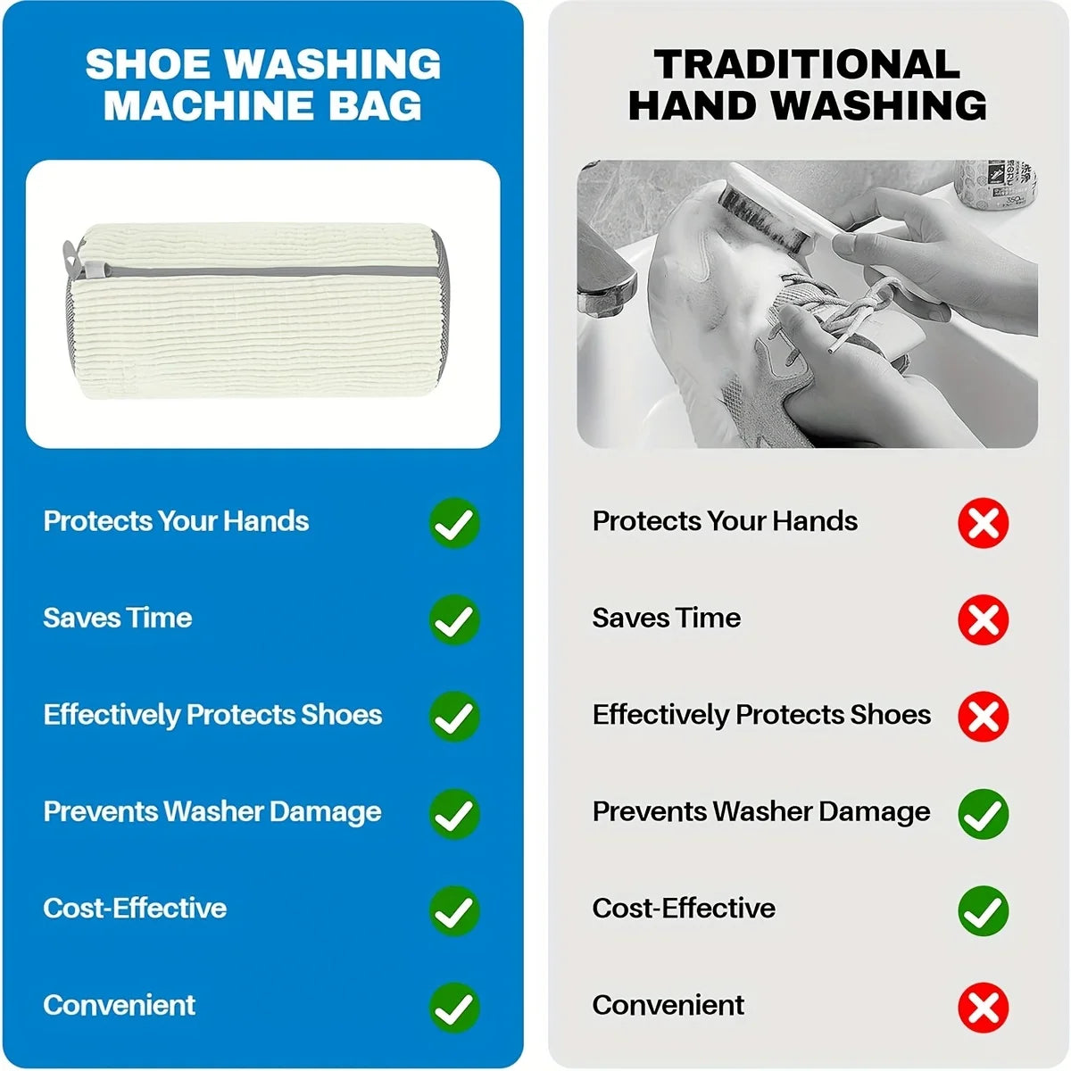 Sneaker Washing Bag – Clean Your Shoes Safely in the Machine